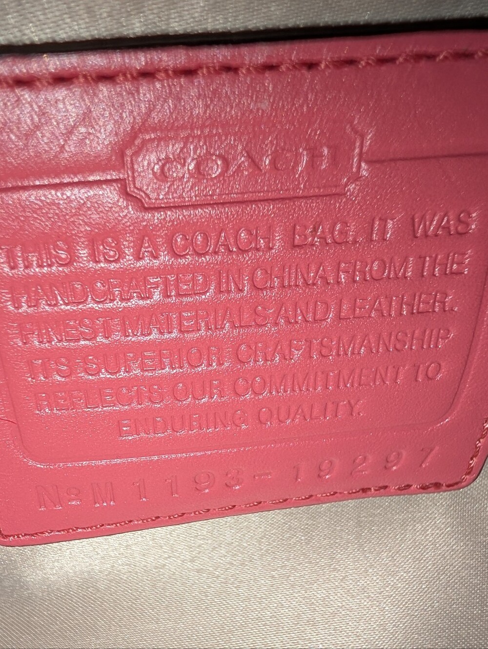 Coach Patent Leather Kristen Satchel Rose - Picture 5 of 5